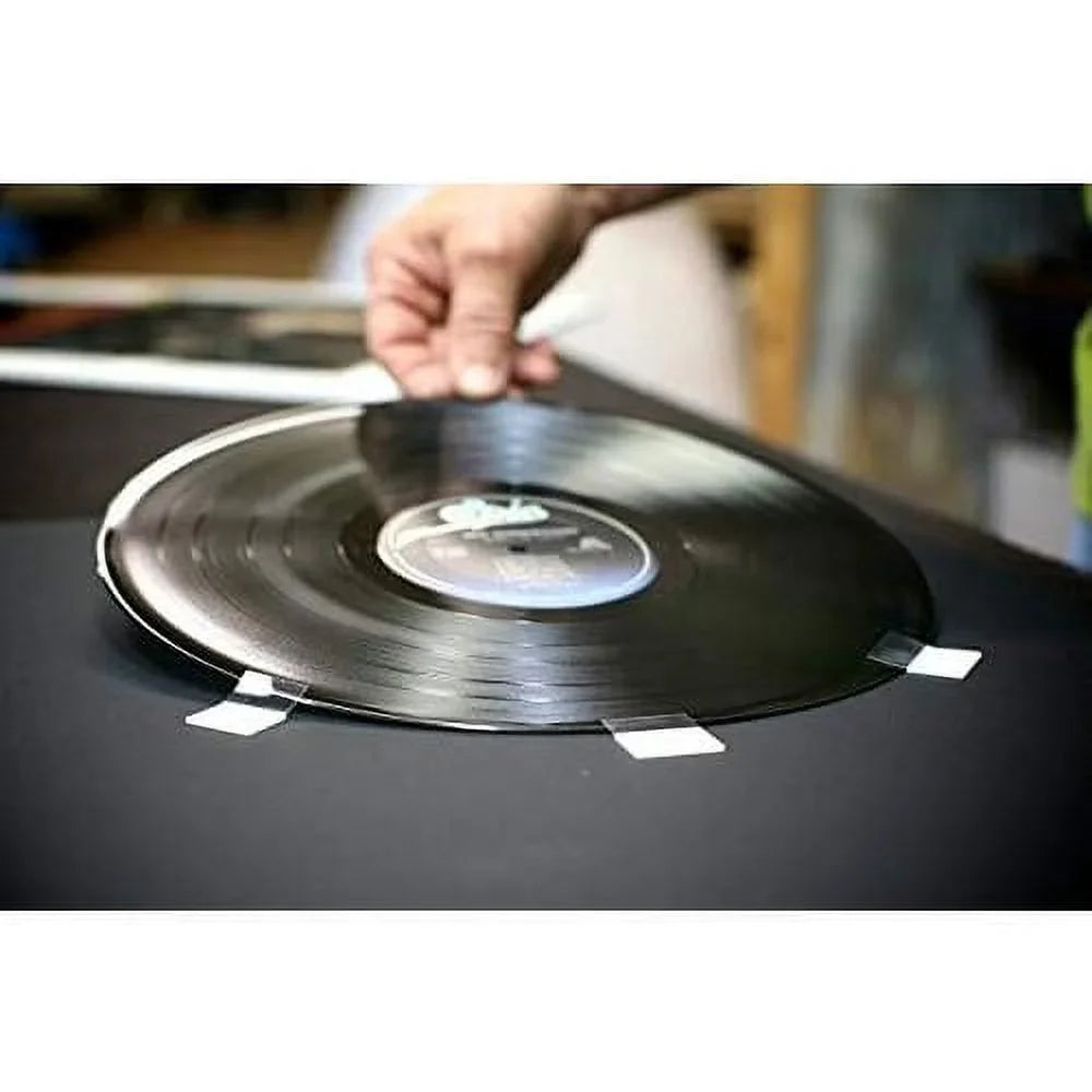 Picture Disc / 12"  Vinyl Record Frame Display Black Matting (Brushed Silver Frame)