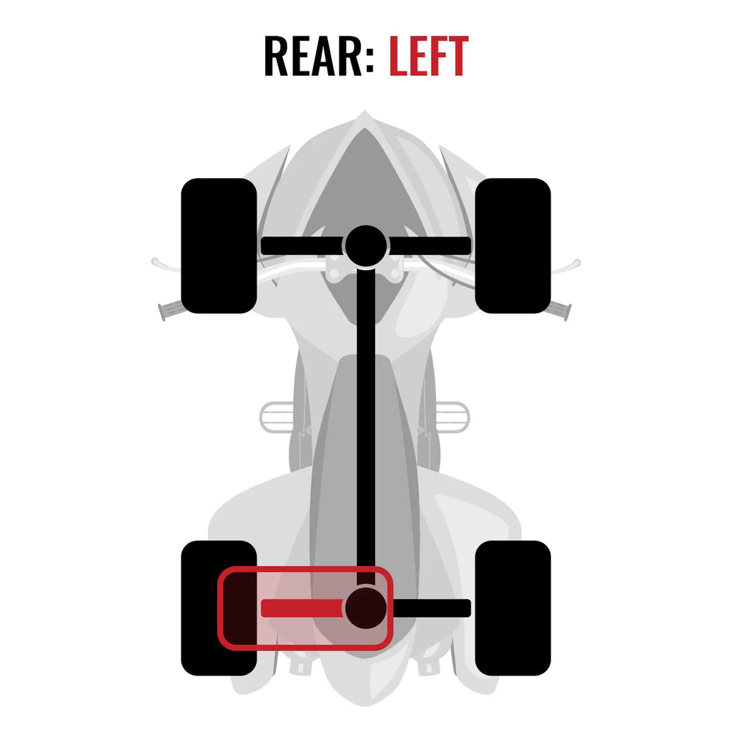 Sixity  Rear Left Axle designed for with Can-Am Outlander 800R 2015 -  4X4