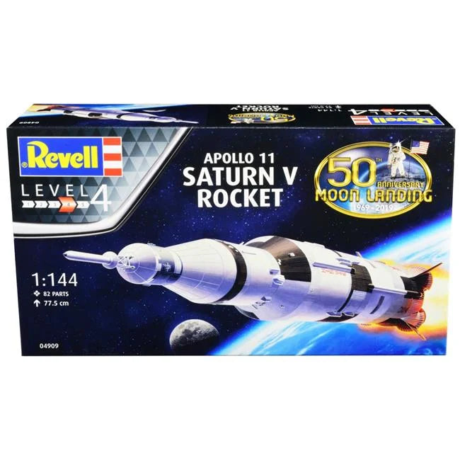 Level 4 Apollo 11 Saturn  Rocket 50th Anniversary Moon Landing 1-144 Scale Model Kit