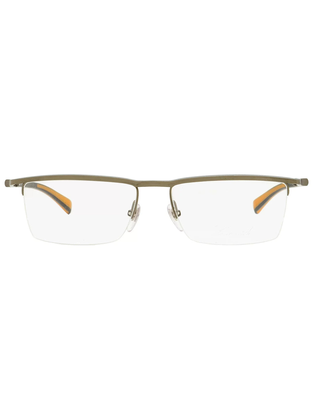 Chopard Men's Gunmetal Rectangular Eyeglass Frames -509-56