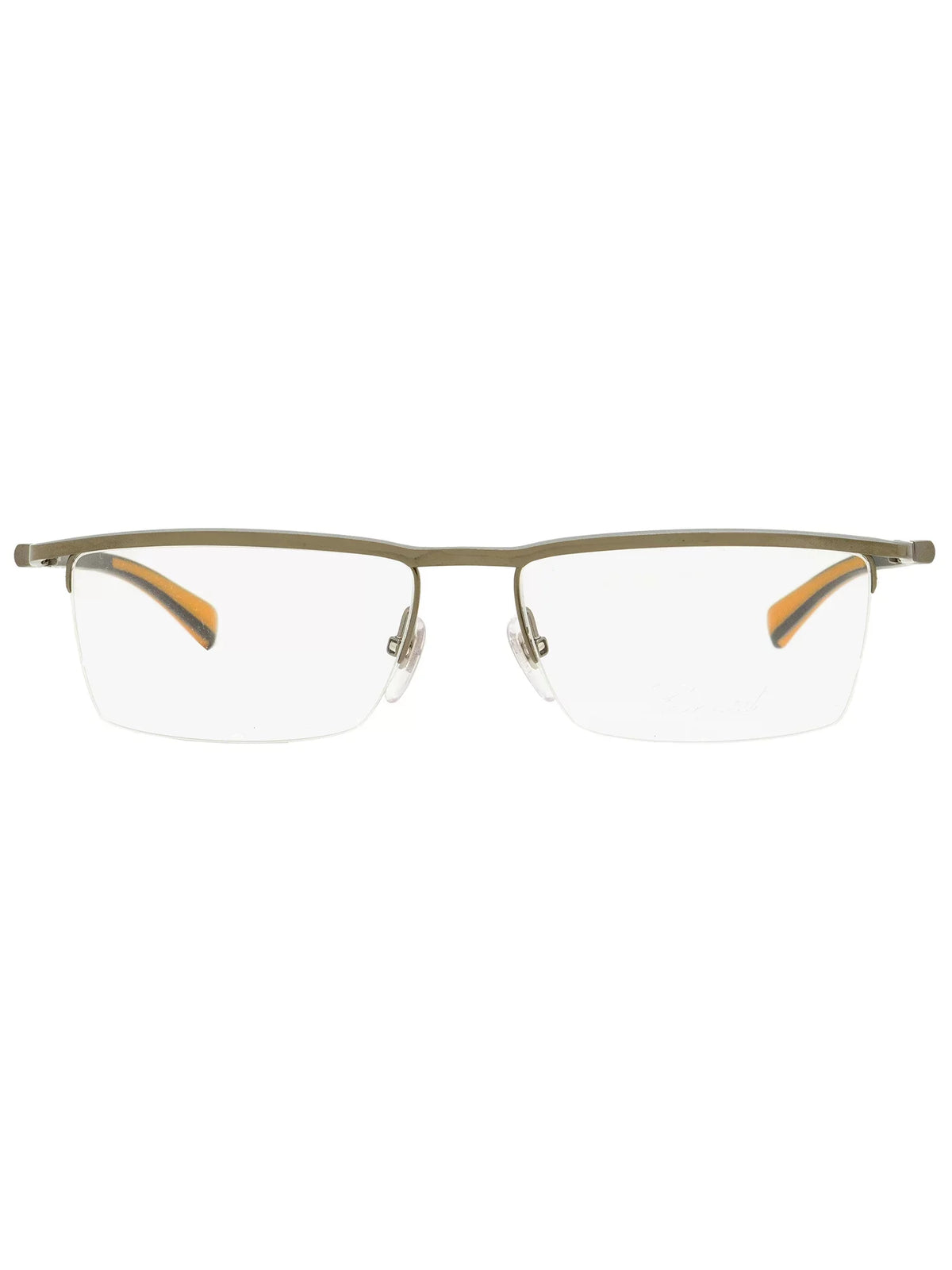 Chopard Men's Gunmetal Rectangular Eyeglass Frames -509-56