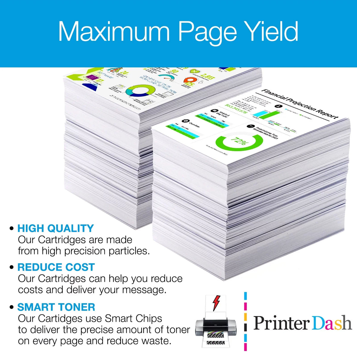 PrinterDash Replacement for Stylus Photo  Inkjet Combo Pack (////////) (. 157) (-4BCS-)