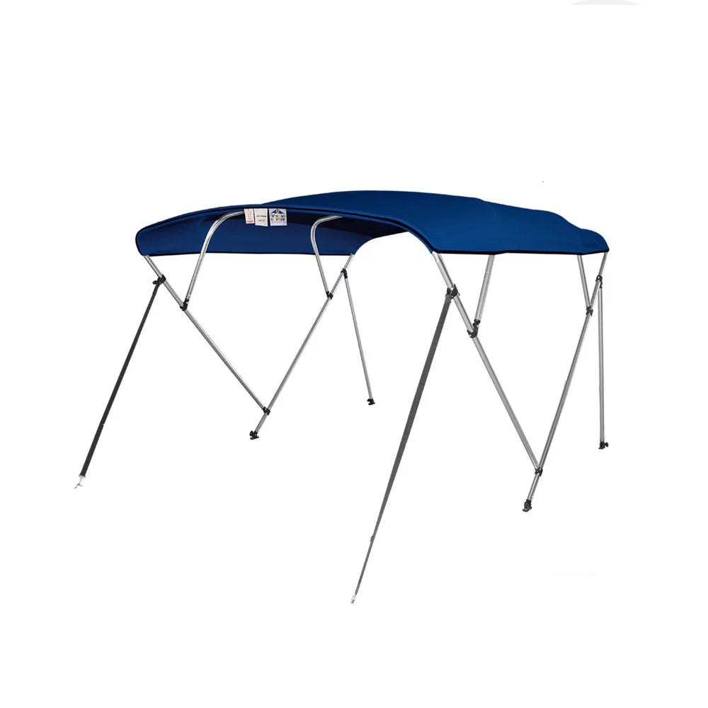 New Pontoon Bimini Top Boat Cover 4 Bow 54"  67" - 72"  8 ft Long Navy Blue