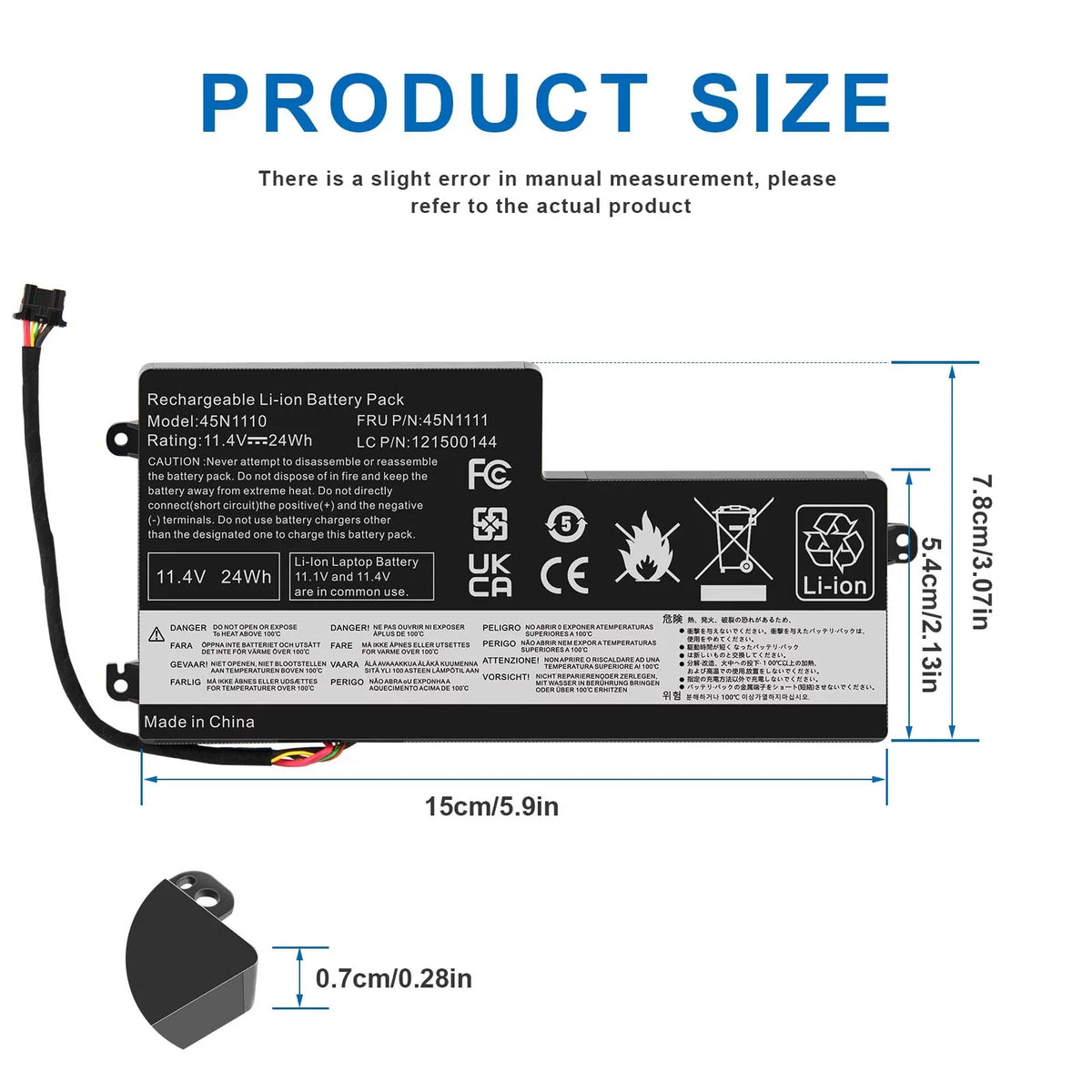 Battery   For Lenovo ThinkPad   45N1108