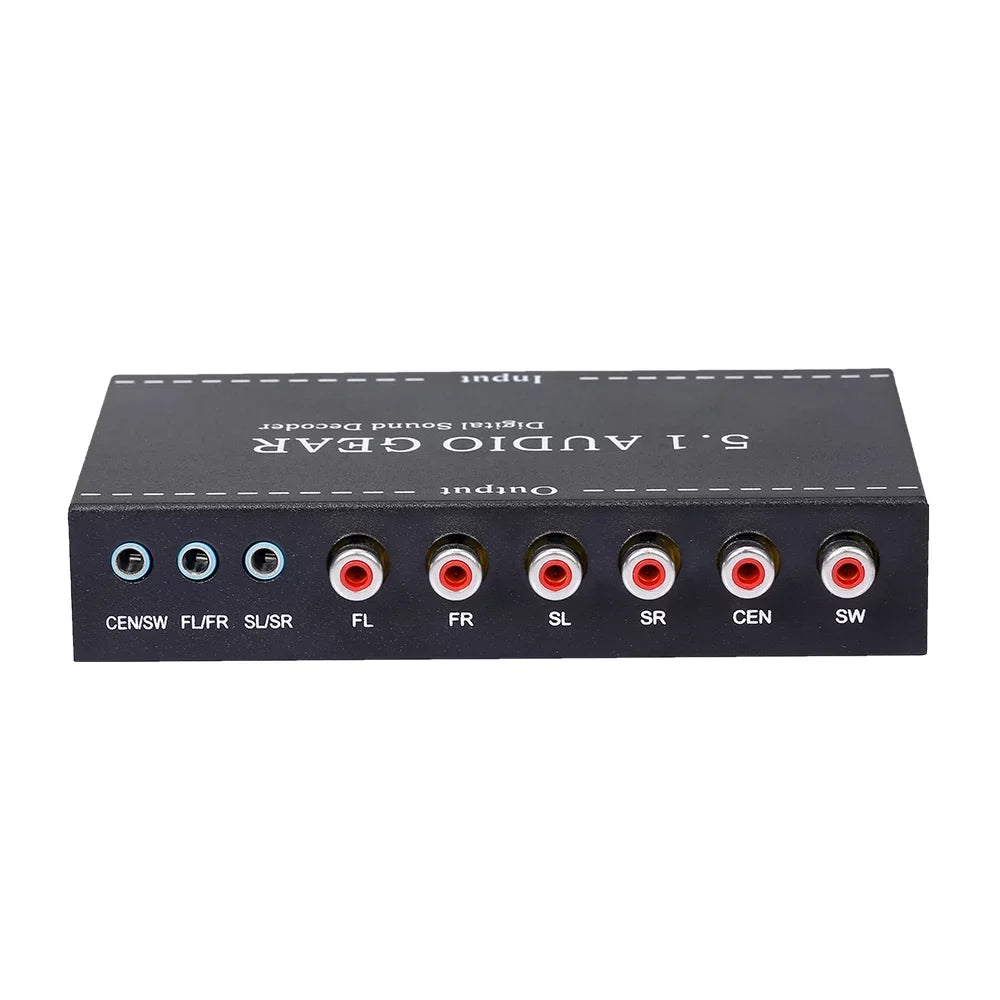 Nebublu Digital Audio Decoder,Audio Sound Decoder 5.1 Audio Sound Converter 3.5mm Audio Dolby  Audio Converter 3.5mm Sound Decoder Audio Montloxs Ajcoflt Noprm Audio Decoder Audio Decoder -
