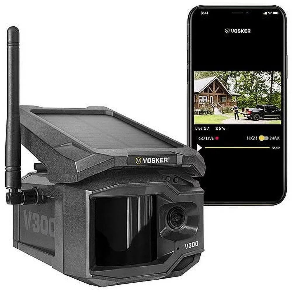 '- Live View Solar Powered 4G- Cellular Outdoor Security Camera