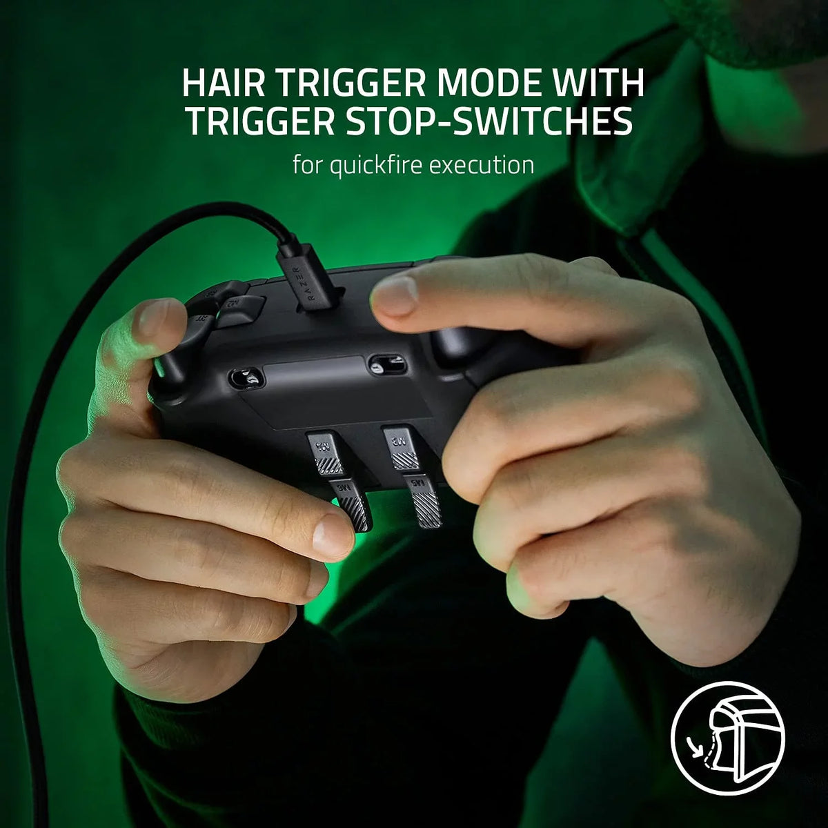 Razer - Wolverine  Wired Gaming Controller for Xbox Series |, Xbox One,  with Remappable Front-Facing Buttons - Black With Cleaning Electric kit Bolt Axtion Bundle Like New