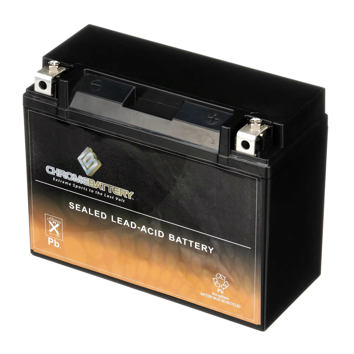 Chrome Battery -n18l-a3 (50-n18l-a3 12 Volt,20 Ah, 260 Cca) Power Sports Battery replaces Gtx18l-bs M6250h 44006