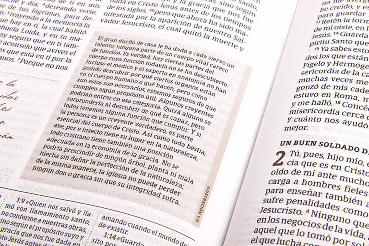 1960 Biblia de estudio Spurgeon, negro/marrón símil piel (Hardshield)