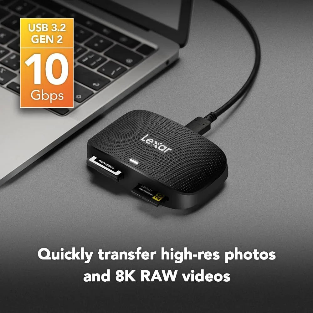 Lexar - CFexpress Type   Series 128GB Memory Card Bundle with Professional 1667x 128GB  Memory Card and  520 CFexpress Type /  3.2 Gen 2 Card Reader
