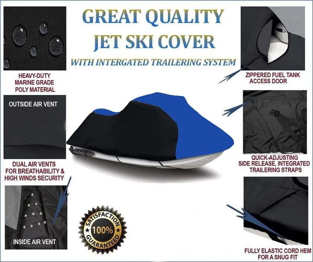 /  -, 600  Cover Compatible for Kawasaki   2007 2008 2009 2010 2011 2012 2013 2014 2015 2016 2017 2018 2019 2020 2021 2022 Jet Ski Cover