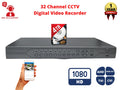 Evertech 32 Channel  with 4TB .265 Digital Video Recorder for  Security Surveillance Camera System