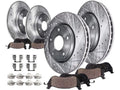 Front and Rear Brake Pad and Rotor Kit - Compatible with 2011 - 2016 Hyundai Elantra Sedan 2012 2013 2014 2015