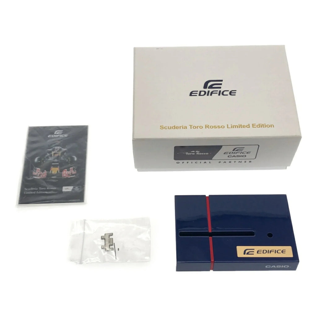 Pre-Owned   Casio Edifice Watch Men's Scuderia Toro Rosso Collaboration Tie-up Model Limited -554TRJ-2AJR   (Good)