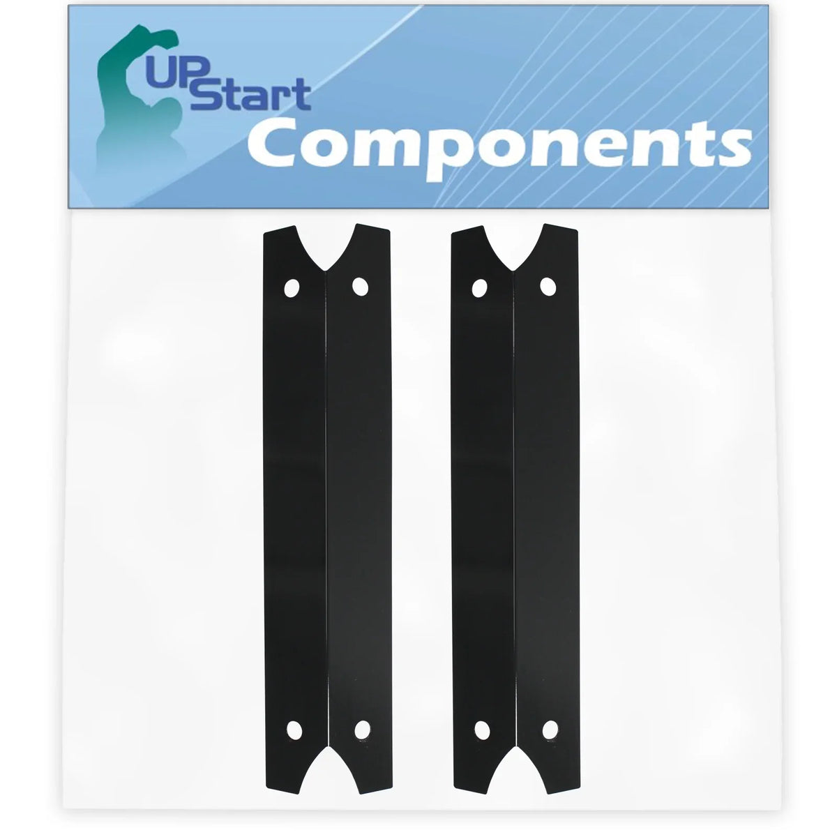 2-Pack  Grill Heat Shield Plate Tent Replacement Parts for Charmglow 81024002 - Compatible Barbeque Porcelain Steel Flame Tamer, Flavorizer Bar, Vaporizer Bar, Burner Cover 17 3/4"