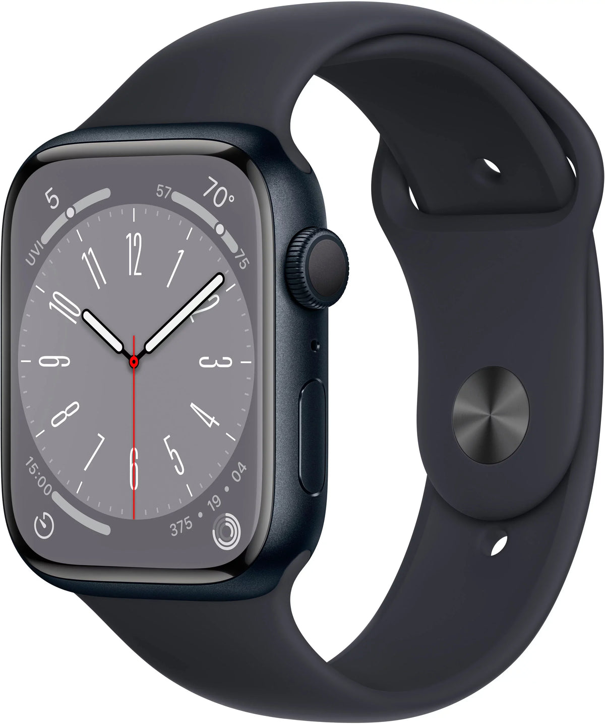 Restored Apple Watch Series 8 45MM Midnight Aluminum Case Midnight Band  Only (Refurbished)