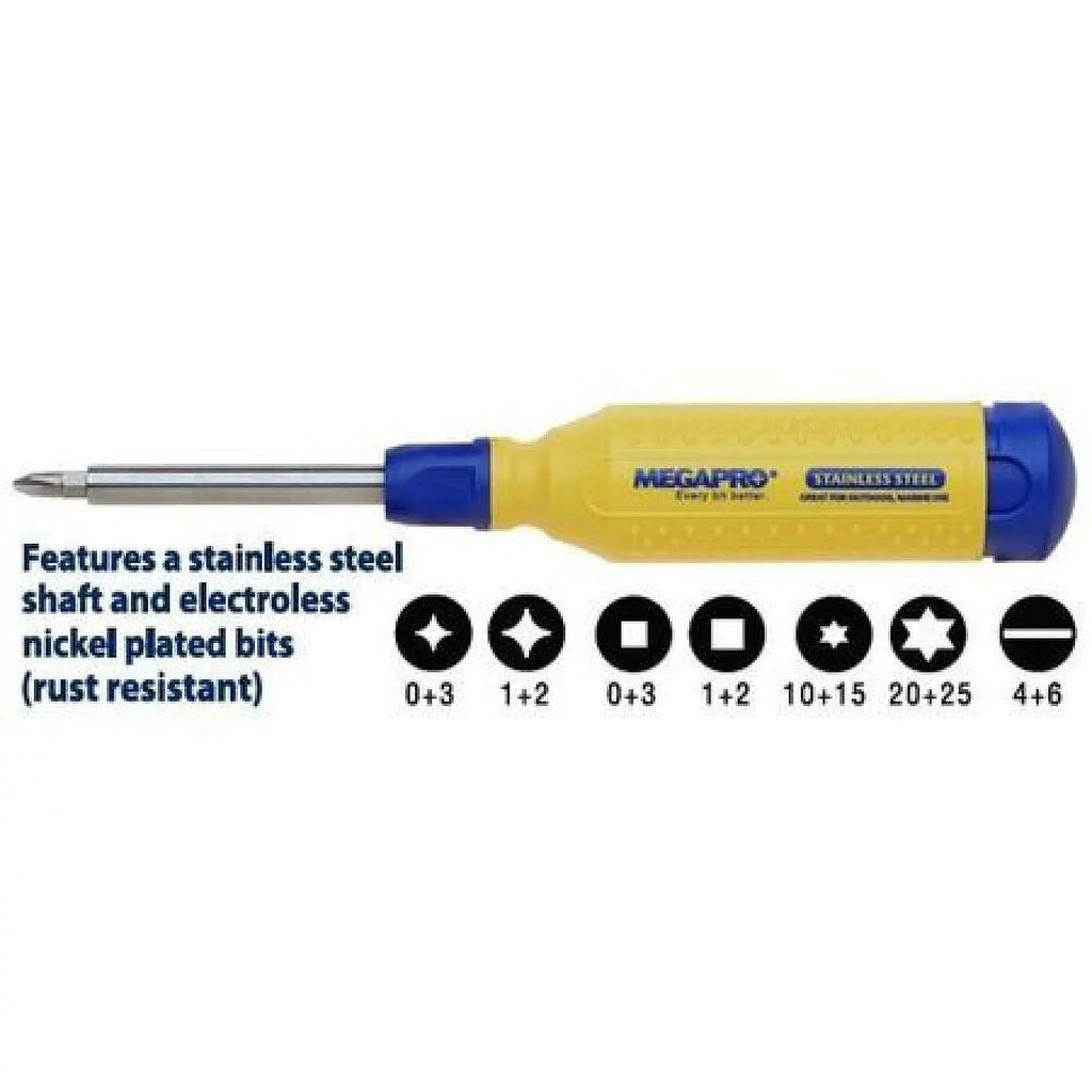Megapro Multi-Bit Screwdriver, NumBits 6  151SS-