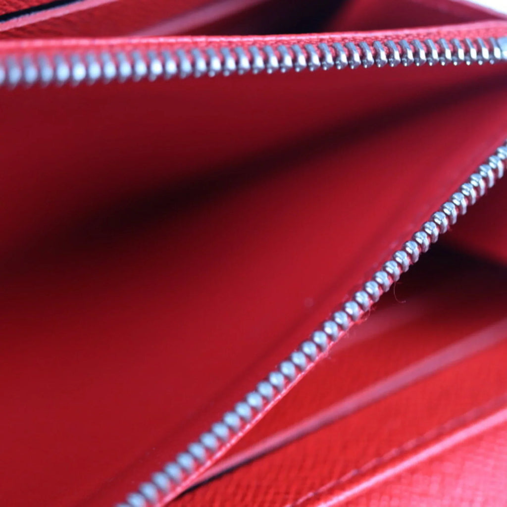 Pre-Owned   Louis Vuitton Portefeuille Twist Long Wallet  Epi Leather Coquelicot Bifold (Good)