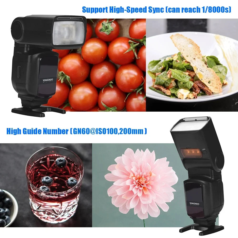 Camera Flash,     5600K  Speedlite Speedlite 1/8000s    Speedlite Compatible    Compatible  Compatible Built-in  5600K
