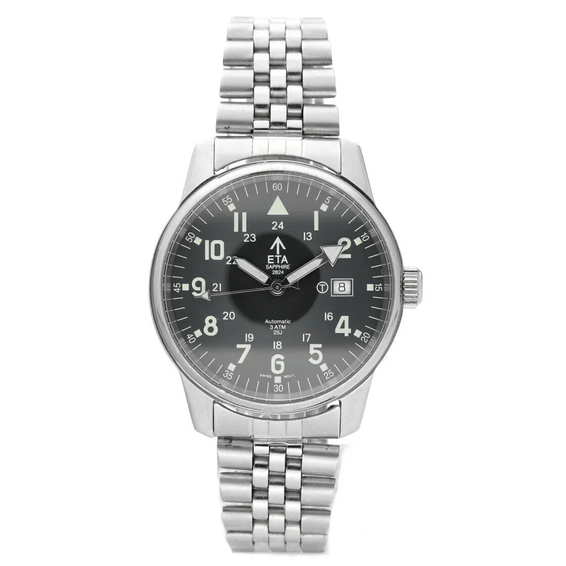 Vintage  2824 075 32 Stainless Steel 40mm Round Automatic Men's Watch