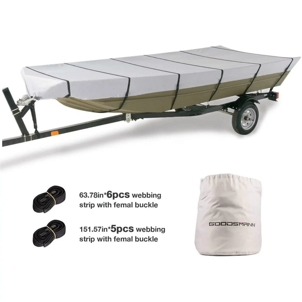 Goodsmann Jon Boat Covers Silvery Gray Water Resistant Trailerable 9921-0152-21( , 12' , 56" )